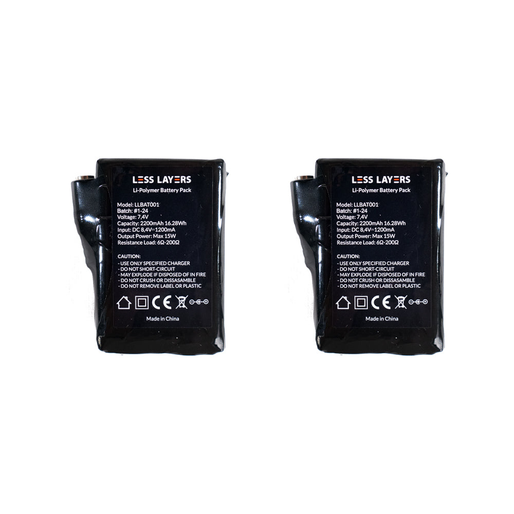 2x ekstra hanske- og vottebatteri | Less Layers (kopi)