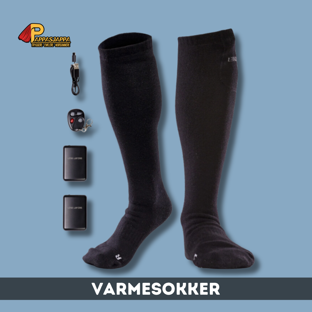 Varmesokker | Casual | Less Layers | Oppladbar